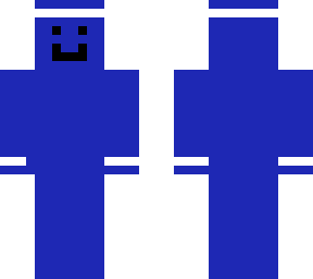 a simple blue skin