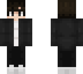 black outfit friend's skin