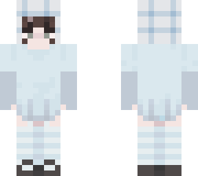 chica tonos azules y grises
