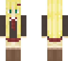 blonde girl suit & tie