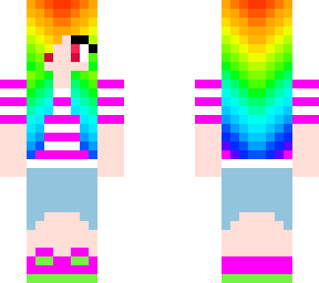 rainbow chick skin