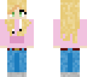 blonde girl with headphones