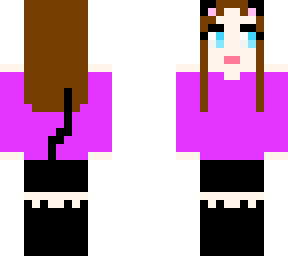 kitty girl with brown hair and blue eyes