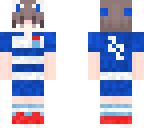 blue/white soccer player