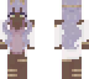 dark elf lilith with white robe and pink dress