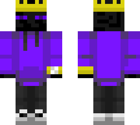 enderman  with purple hoodie + watch