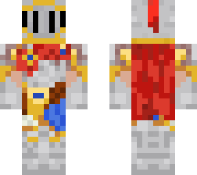 knight with helmet on