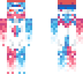 retro red & blue dog
