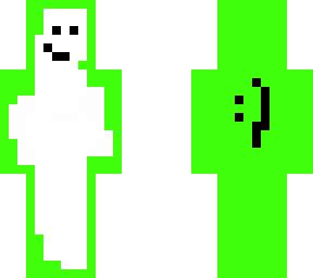 silly skin green & white