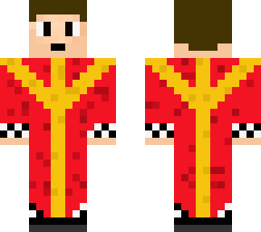 a priest in a red chasuble
