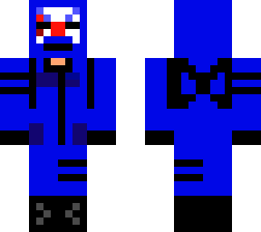 blue criminal free fire skin