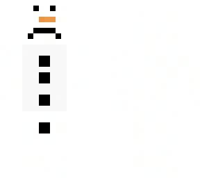 snow man white arms