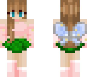 brunette fairy blue wings