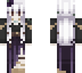 purple outfit - leucism