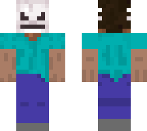 steve evil skeleton mask face