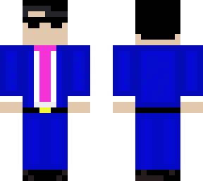 blue suit