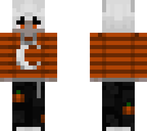 emo catboy orange with moon