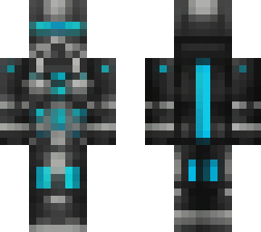 blue cyborg