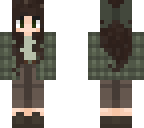 checked cardigan