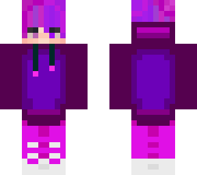cool pink and purple hoodie guy