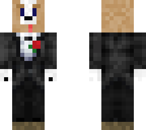 corgi in a tux
