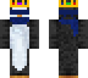king penguin scarf and blindfold