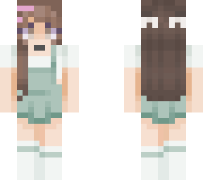 mint flower (remake of lunarcrystxl's skin!) ||collab||