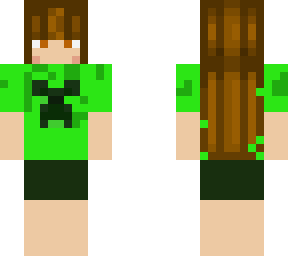 my first skin made my favortie mob is creeper btw