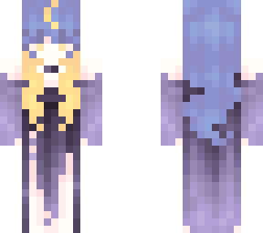 my skin w/ purple dress