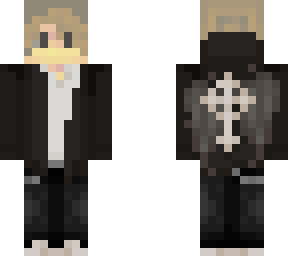 casual boy - goth jacket - cross wings