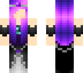 girl ender animation without eyes (purple ender princess)