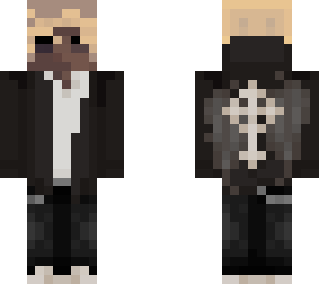 goth boy - goth jacket - cross wings