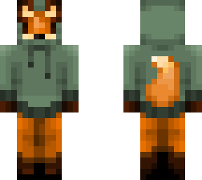 fox in a hoodie