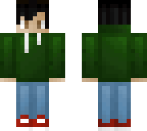 green coat