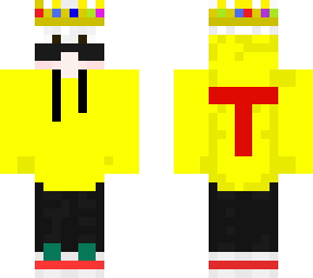 yellow boy with crown