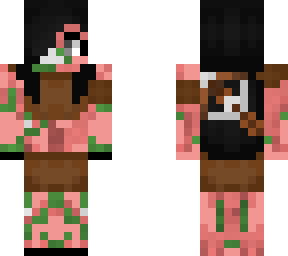 zombified piglin (piglin-chan brunette) | dangoheart minecraft anime halloween costume