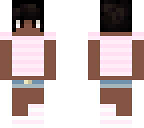 cute kawaii black girl afro blue white yellow pink