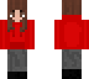 red hoodie girl