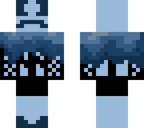 drowning in blue
