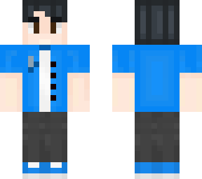 blue shirt boy