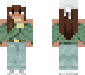 girly character with headband