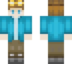 guy with blue jacket