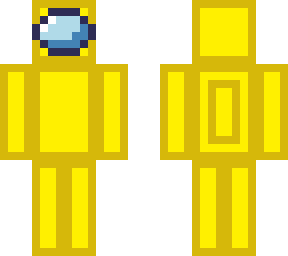 new yellow among us skin for noahlovesminecraft