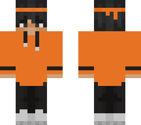 orange hoddie with