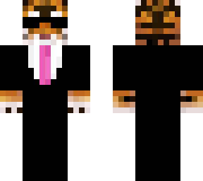 tiger pink tie