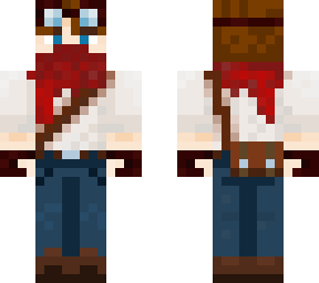 Adventurer with scarf and goggles | Minecraft Skin