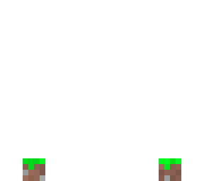 grass block with a knife.