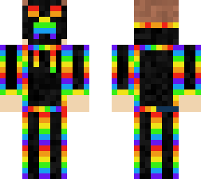 Masked RGB Creeper Guy | Minecraft Skin