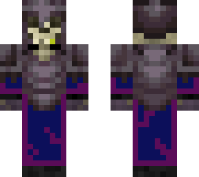 skeleton with nether armor half set