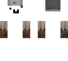 white bushman smiley face guy